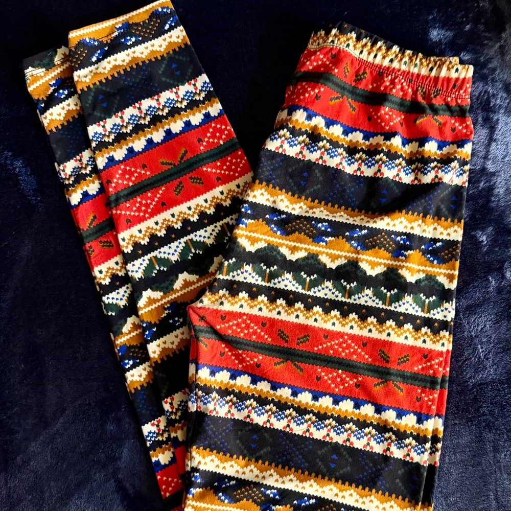 Always Festive Striped Leggings